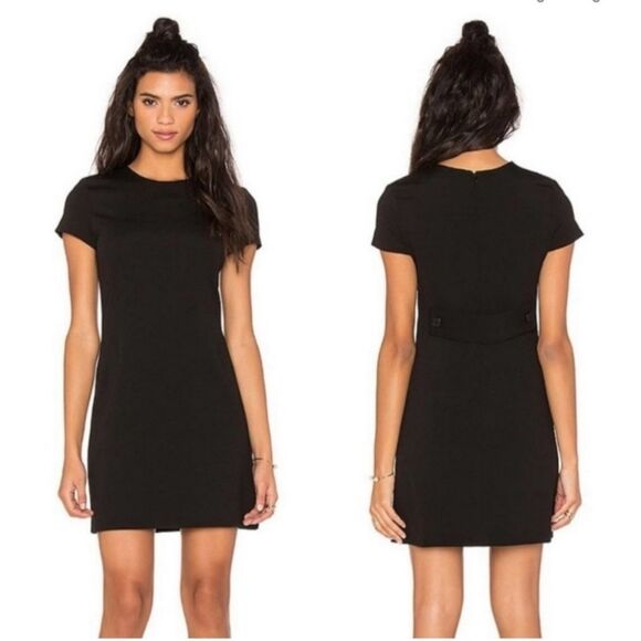 Theory black dress jatinn k oxford knit sheath dress size 6 NWOT